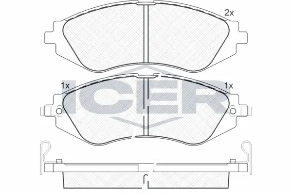 Brake Pad Set, disc brake 181263