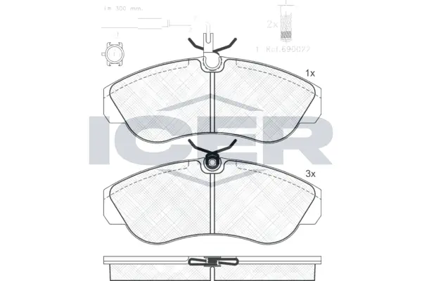Brake Pad Set, disc brake 141054-203