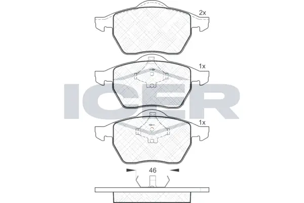 Brake Pad Set, disc brake 181138