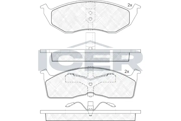 Brake Pad Set, disc brake 181377