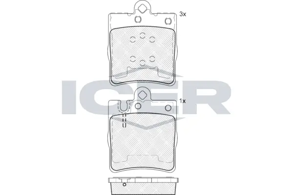 Brake Pad Set, disc brake 181312