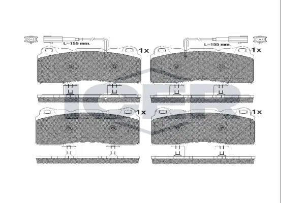 Brake Pad Set, disc brake 182010