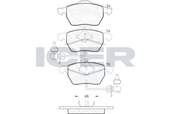 Brake Pad Set, disc brake 181331