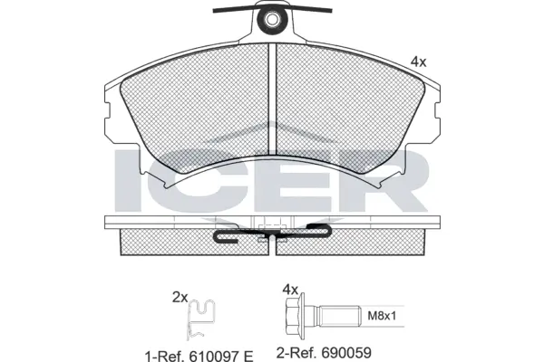 Brake Pad Set, disc brake 181118-700