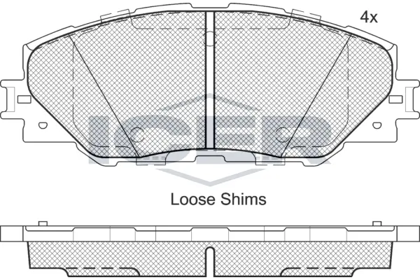 Brake Pad Set, disc brake 181762