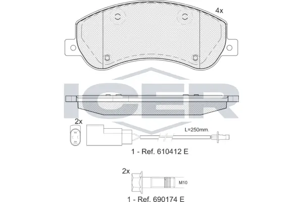 Brake Pad Set, disc brake 141793
