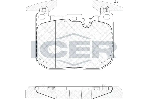 Brake Pad Set, disc brake 182093