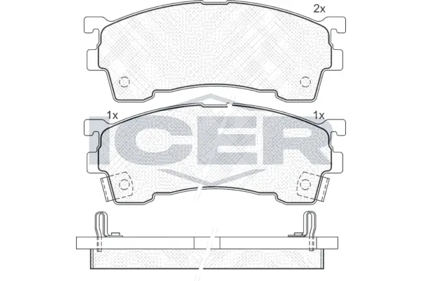 Brake Pad Set, disc brake 180971-203