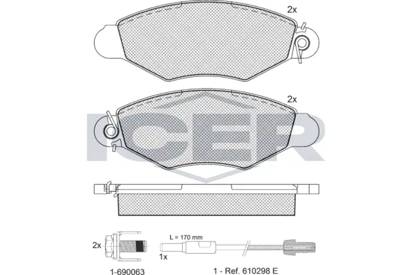 Brake Pad Set, disc brake 181217-203