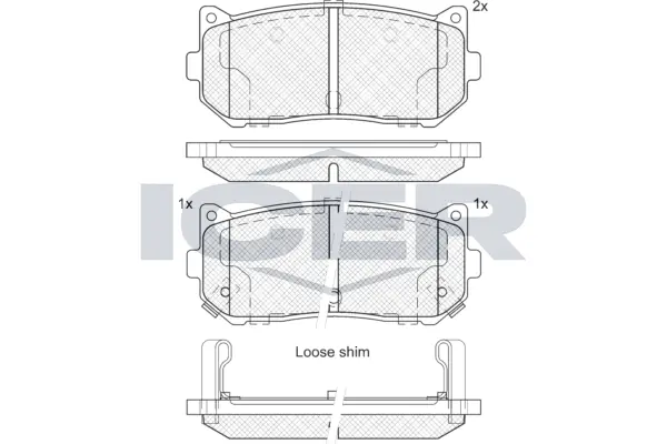 Brake Pad Set, disc brake 181669