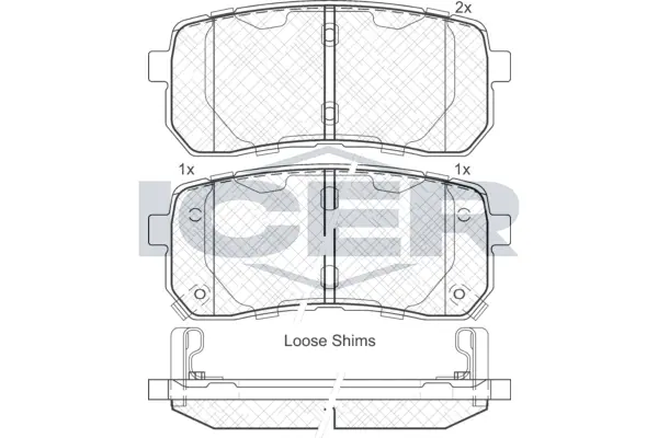 Brake Pad Set, disc brake 181839