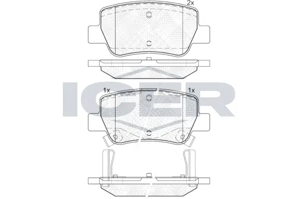 Brake Pad Set, disc brake 181916