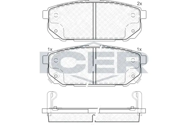 Brake Pad Set, disc brake 181720
