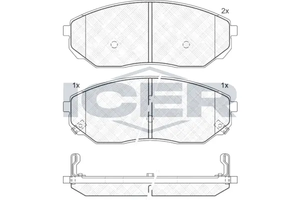 Brake Pad Set, disc brake 181606