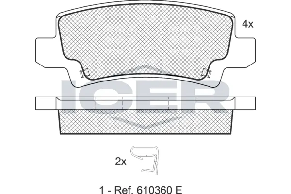 Brake Pad Set, disc brake 181514