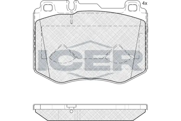 Brake Pad Set, disc brake 182195