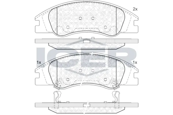Brake Pad Set, disc brake 181708