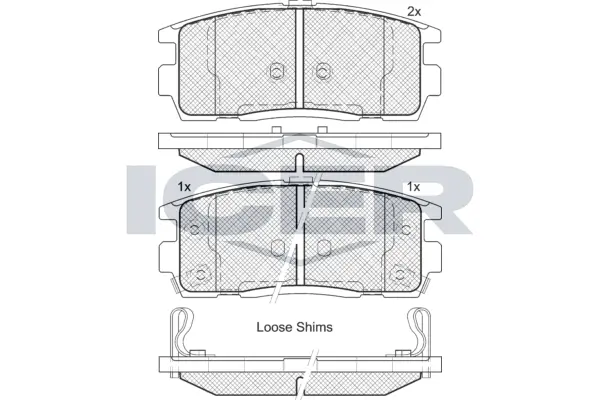 Brake Pad Set, disc brake 181799
