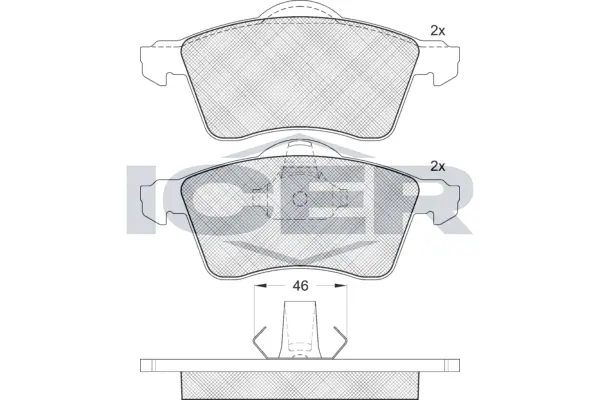 Brake Pad Set, disc brake 141166