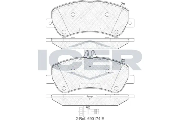 Brake Pad Set, disc brake 181917