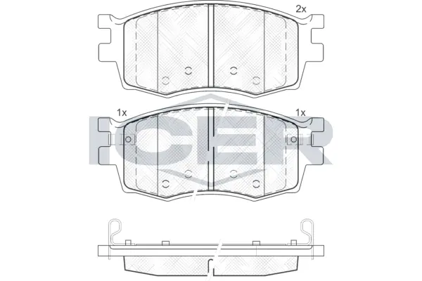 Brake Pad Set, disc brake 181711