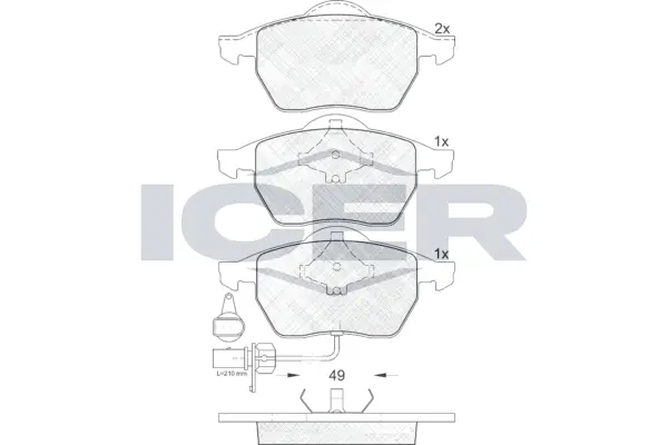 Brake Pad Set, disc brake 181384