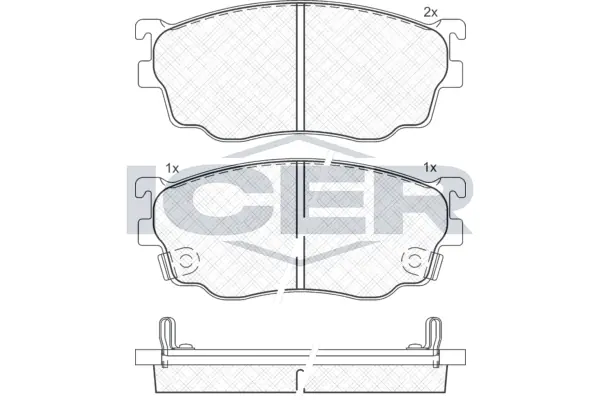 Brake Pad Set, disc brake 181334