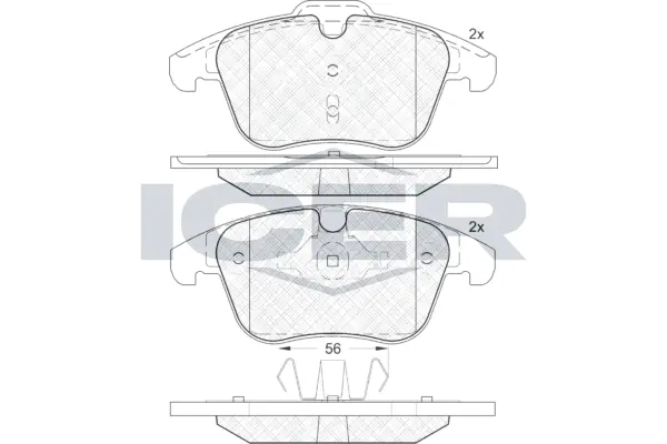 Brake Pad Set, disc brake 181775