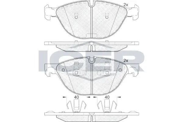 Brake Pad Set, disc brake 181905