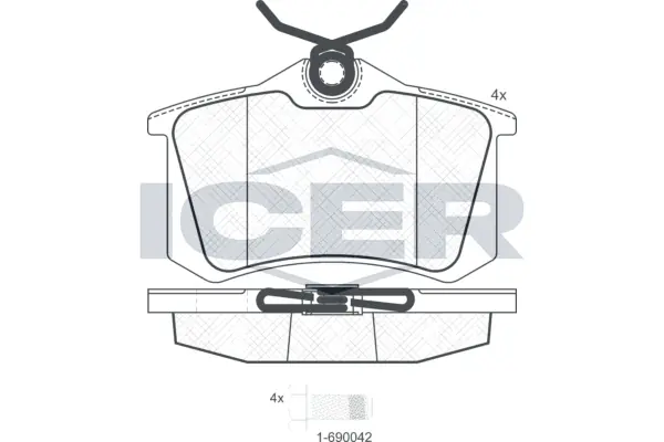 Brake Pad Set, disc brake 180697-700