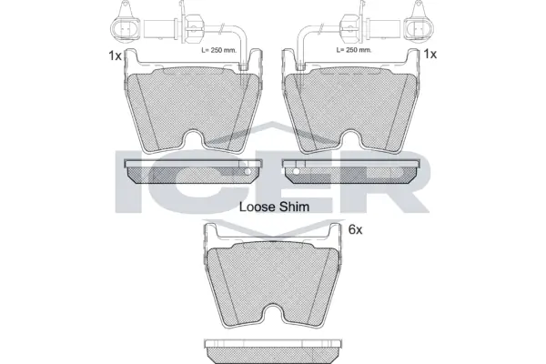 Brake Pad Set, disc brake 182113-202