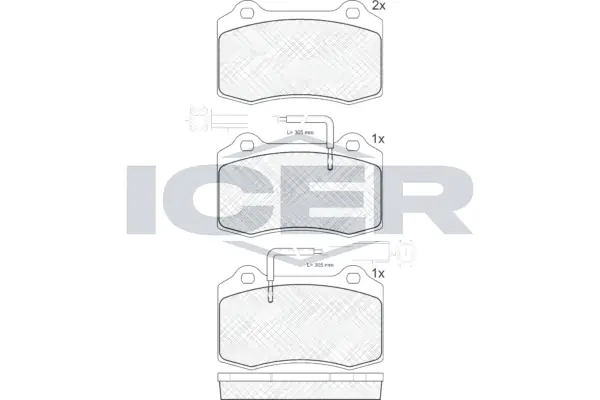 Brake Pad Set, disc brake 181598