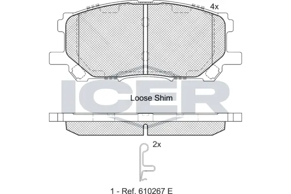 Brake Pad Set, disc brake 181584