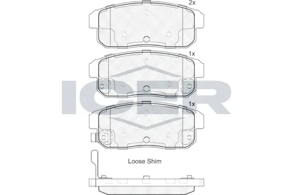 Brake Pad Set, disc brake 181668