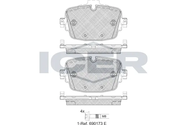 Brake Pad Set, disc brake 182341