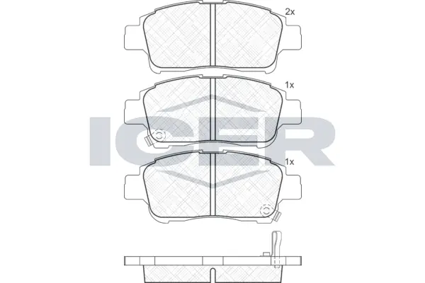 Brake Pad Set, disc brake 181304