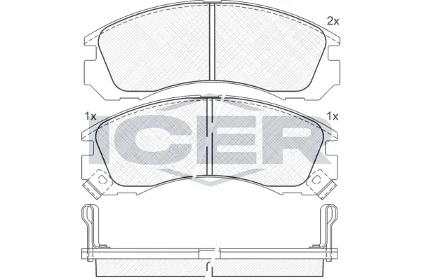 Brake Pad Set, disc brake 140979