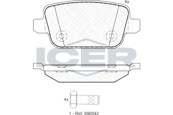Brake Pad Set, disc brake 181801