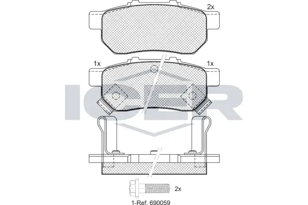 Brake Pad Set, disc brake 181024
