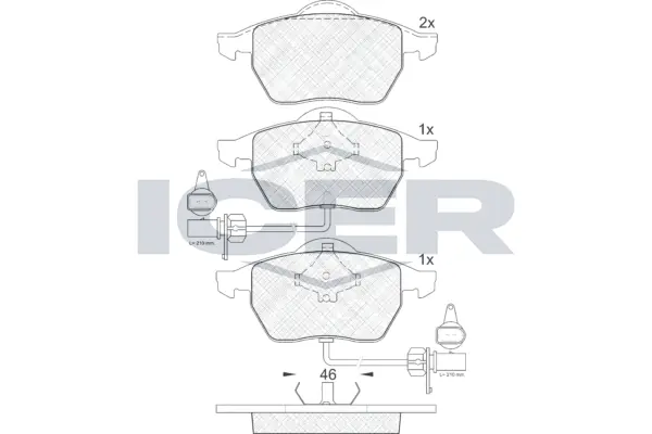 Brake Pad Set, disc brake 181362