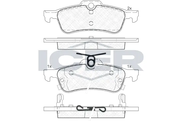 Brake Pad Set, disc brake 181878