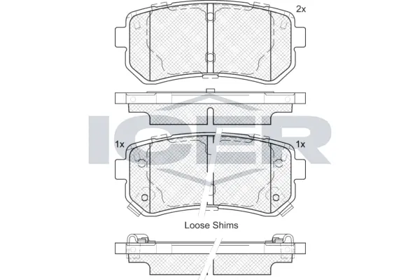 Brake Pad Set, disc brake 181955