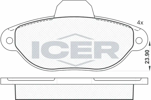 Brake Pad Set, disc brake 181018
