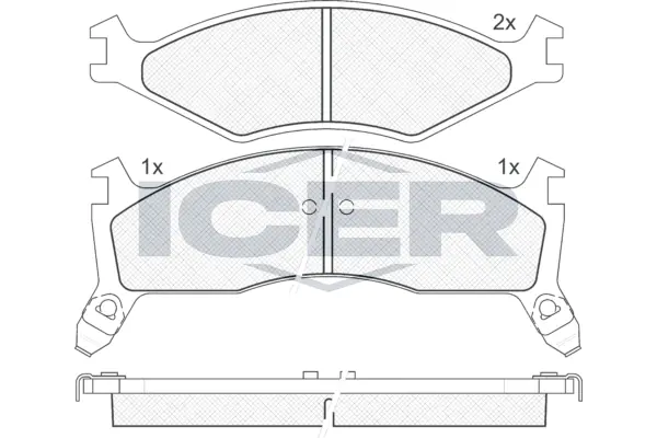 Brake Pad Set, disc brake 141270
