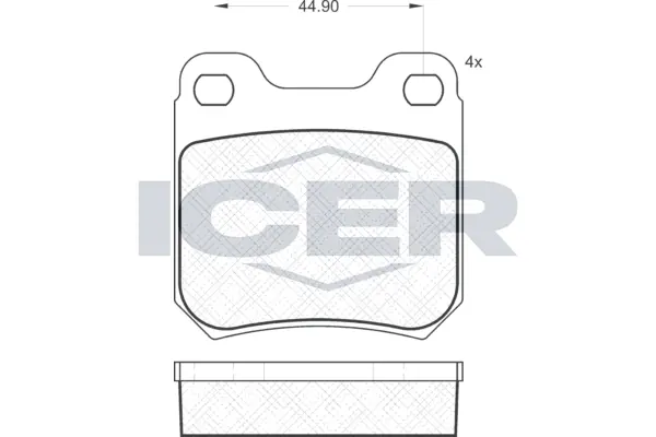 Brake Pad Set, disc brake 181299