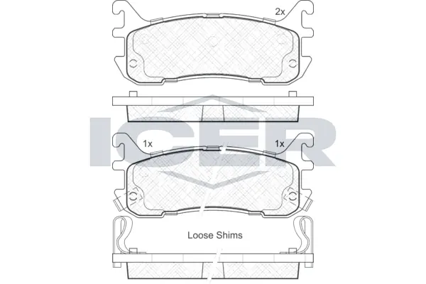 Brake Pad Set, disc brake 181819