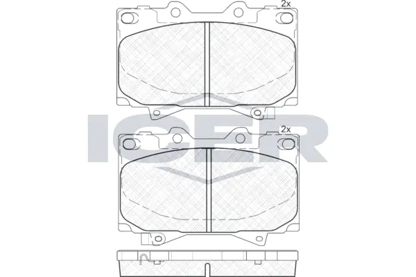 Brake Pad Set, disc brake 181723