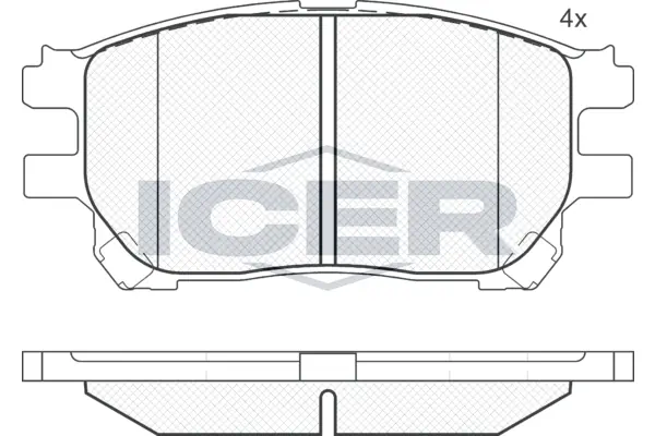 Brake Pad Set, disc brake 181671