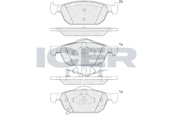 Brake Pad Set, disc brake 181893