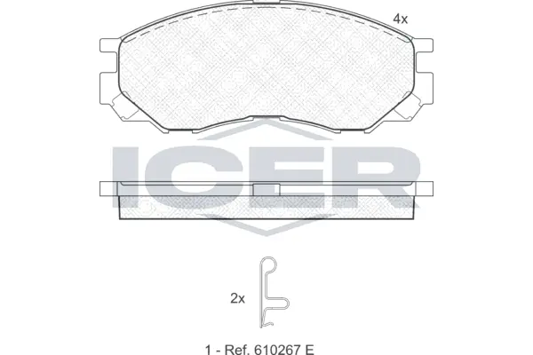 Brake Pad Set, disc brake 141234